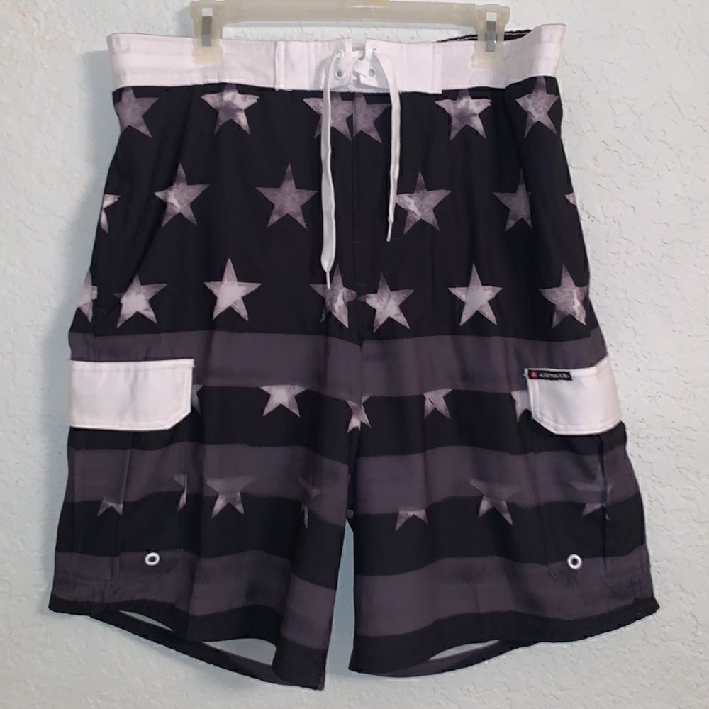 AirWalk Swim Truck Men’s Stars Print Short Size L